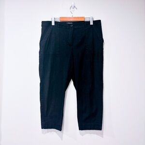 REITMANS Black cropped linen pants | Easy everyday comfort | Size 17 *